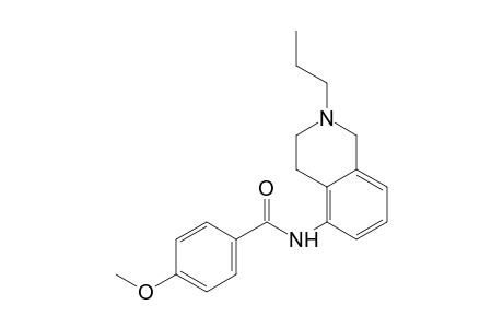 N-(2-propyl-1,2,3,4-tetrahydro-5-isoquinolyl)-p-anisamide