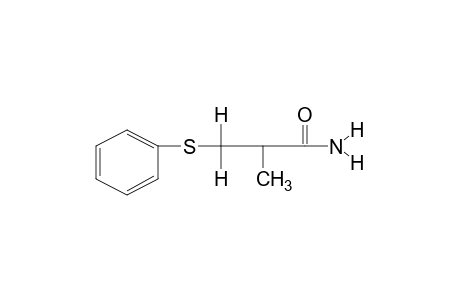 2-methyl-3-(phenylthio)propionamide