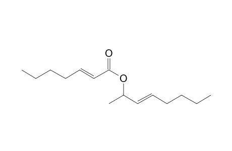 2-Heptenoic acid, oct-3-en-2-yl ester