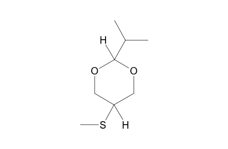 trans-2-ISOPROPYL-5-(METHYLTHIO)-m-DIOXANE