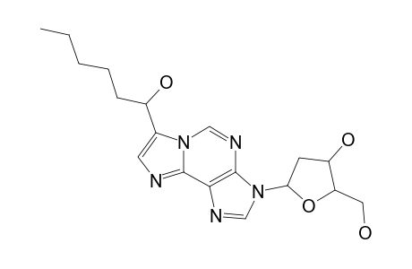 1-[3-(2-DEOXY-BETA-D-ERYTHRO-PENTOFURANOSYL)-3H-IMIDAZOL[2,1-I]PURIN-7-YL-1-HEXOL-(1-HEXANOL-EPSILON-D-ADO)