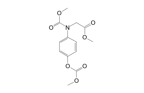 N-Methoxycarbonyl-N-(4-methoxycarbonyloxyphenyl)glycine, methyl ester