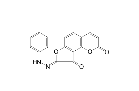 (8Z)-4-Methyl-2H-furo[2,3-H]chromene-2,8,9-trione 8-(phenylhydrazone)