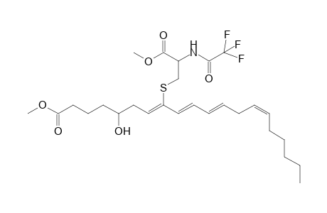 Methyl 5-hydroxy-8-((2-methoxycarbonyl-2-(trifluorocarbonylamino)ethyl)thio)eicosan-7(E),9(E),11(E),14(Z)-tetraenonate