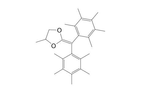 2-[bis(2,3,4,5,6-pentamethylphenyl)methylene]-4-methyl-1,3-dioxolane