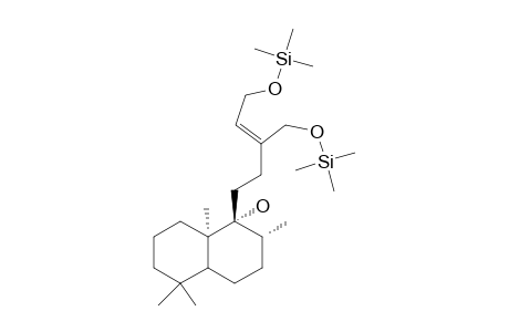 2-Butene-1,4-diol, 2-[2-[(1R,2R,8ar)-decahydro-1-hydroxy-2,5,5,8A-tetramethyl-1-naphthalenyl]ethyl]-, 2tms