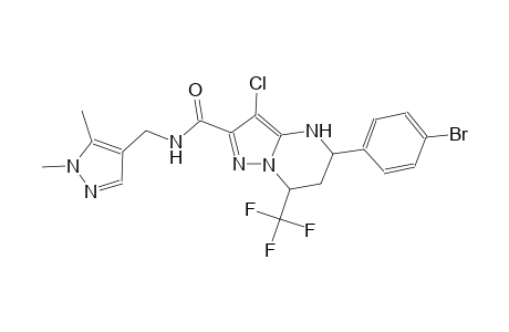 5-(4-bromophenyl)-3-chloro-N-[(1,5-dimethyl-1H-pyrazol-4-yl)methyl]-7-(trifluoromethyl)-4,5,6,7-tetrahydropyrazolo[1,5-a]pyrimidine-2-carboxamide