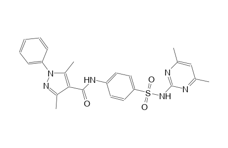 N-(4-{[(4,6-dimethyl-2-pyrimidinyl)amino]sulfonyl}phenyl)-3,5-dimethyl-1-phenyl-1H-pyrazole-4-carboxamide