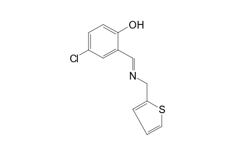 4-chloro-2-[N-(2-thenyl)formimidoyl]phenol