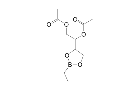 1,2-Ethanediol, 1-(2-ethyl-1,3,2-dioxaborolan-4-yl)-, diacetate, (R*,S*)-