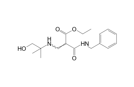 N-benzyl-2-{[(1,1-dimethyl-2-hydroxyethyl)amino]methylene}malonamic acid, ethyl ester