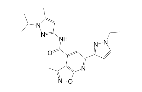 isoxazolo[5,4-b]pyridine-4-carboxamide, 6-(1-ethyl-1H-pyrazol-3-yl)-3-methyl-N-[5-methyl-1-(1-methylethyl)-1H-pyrazol-3-yl]-