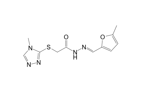 N'-[(E)-(5-methyl-2-furyl)methylidene]-2-[(4-methyl-4H-1,2,4-triazol-3-yl)sulfanyl]acetohydrazide