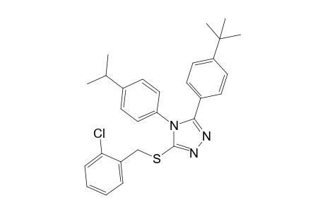 3-(p-tert-butylphenyl)-5-[(o-chlorobenzyl)thio]-4-(p-cumenyl)-4H-1,2,4-triazole