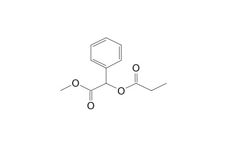 2-Methoxy-2-oxo-1-phenylethyl propionate