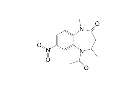 5-Acetyl-1,4-dimethyl-7-nitro-1,3,4,5-tetrahydro-2H-1,5-benzodiazepin-2-one