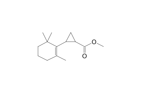 2-(2,6,6-trimethyl-1-cyclohexenyl)-1-cyclopropanecarboxylic acid methyl ester
