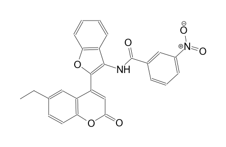 benzamide, N-[2-(6-ethyl-2-oxo-2H-1-benzopyran-4-yl)-3-benzofuranyl]-3-nitro-