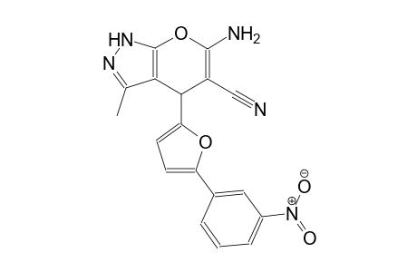 6-amino-3-methyl-4-[5-(3-nitrophenyl)-2-furyl]-1,4-dihydropyrano[2,3-c]pyrazole-5-carbonitrile