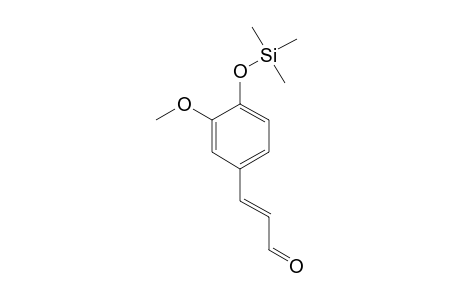 (E)-3-(3-methoxy-4-trimethylsilyloxy-phenyl)acrolein