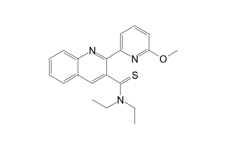 N,N-diethyl-2-(6-methoxy-2-pyridinyl)-3-quinolinecarbothioamide