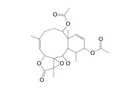 (1S*,2S*,5Z,7S*,8S*,9S*,10S*,11R*,12R*,13Z,17R*)-2,12-DIACETOXY-8,17-EPOXY-9-HYDROXYBRIARA-5,13-DIEN-8-ONE