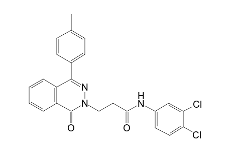 N-(3,4-dichlorophenyl)-3-(4-(4-methylphenyl)-1-oxo-2(1H)-phthalazinyl)propanamide