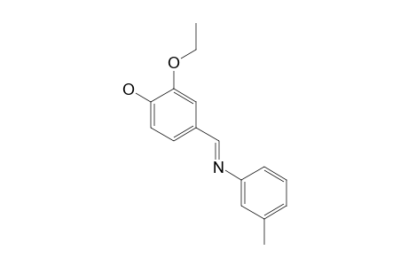 2-ethoxy-4-(N-m-tolylformimidoyl)phenol