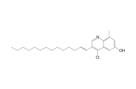 4-Chloro-8-methyl-3-(tetradec-1-enyl)quinolin-6-ol