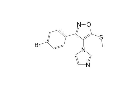 3-(4-bromophenyl)-4-(1H-imidazol-1-yl)-5-(methylthio)isoxazole