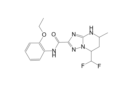 7-(difluoromethyl)-N-(2-ethoxyphenyl)-5-methyl-4,5,6,7-tetrahydro[1,2,4]triazolo[1,5-a]pyrimidine-2-carboxamide