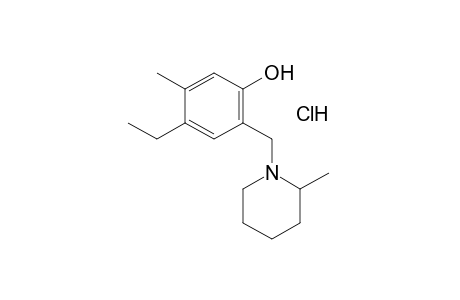 4-ethyl-alphasquare-(2-methylpiperidino)-2,5-xylenol, hydrochloride