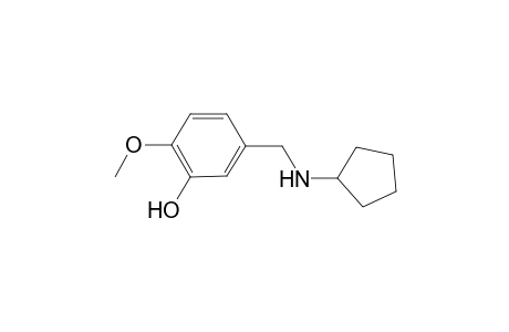 5-[(Cyclopentylamino)methyl]-2-methoxyphenol