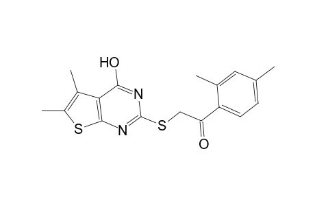 1-(2,4-Dimethyl-phenyl)-2-(4-hydroxy-5,6-dimethyl-thieno[2,3-d]pyrimidin-2-ylsulfanyl)-ethanone