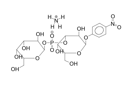 PARA-NITROPHENYL 3-O-(ALPHA-D-GALACTOPYRANOSYLPHOSPHO)-ALPHA-D-GALACTOPYRANOSIDE, AMMONIUM SALT