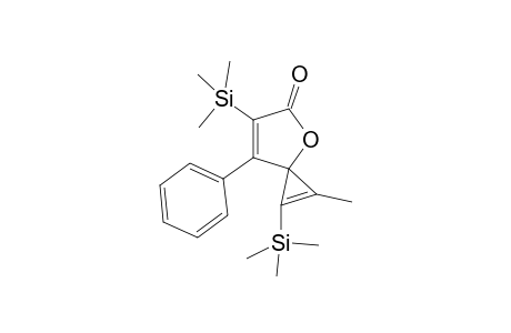 3'-(Trimethylsilyl)-4'-phenyl-1-methyl-2-(trimethylsilyl)spiro(cyclopropane-3,5'-2'(5'H)-furanone)