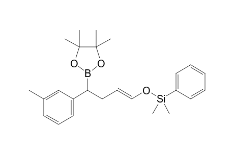 (E)-Dimethyl(phenyl)((4-(4,4,5,5-tetramethyl-1,3,2-dioxaborolan-2-yl)-4-(m-tolyl)but-1-en-1-yl)oxy)silane