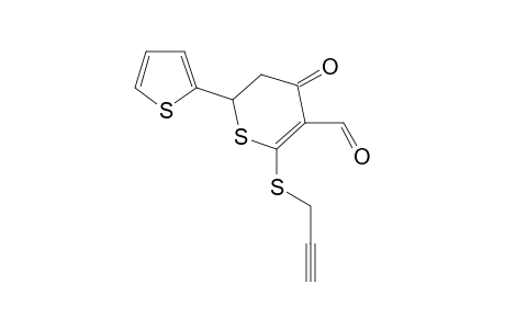 4-keto-2-(propargylthio)-6-(2-thienyl)-5,6-dihydrothiopyran-3-carbaldehyde