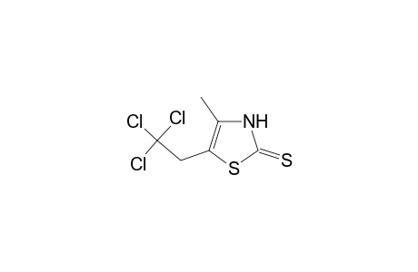 4-METHYL-5-(2,2,2-TRICHLOROETHYL)-THIAZOLE-2-(3-H)-THIONE