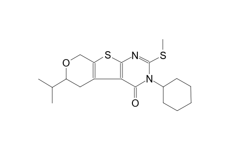 3-cyclohexyl-6-isopropyl-2-(methylsulfanyl)-3,5,6,8-tetrahydro-4H-pyrano[4',3':4,5]thieno[2,3-d]pyrimidin-4-one