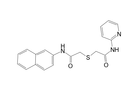 2-(Naphthalen-2-ylcarbamoylmethylsulfanyl)-N-pyridin-2-yl-acetamide