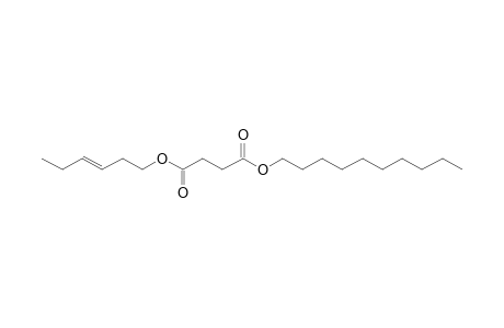 Succinic acid, decyl trans-hex-3-enyl ester