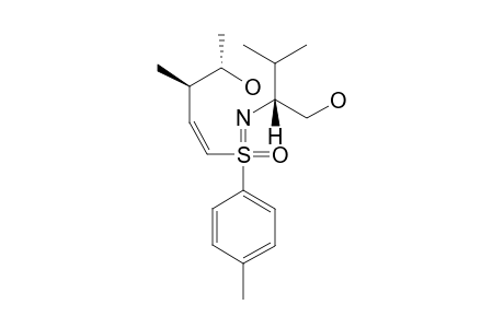 (-)-[SS,1Z,N(1S),3R,4S]-N-[1-(HYDROXYMETHYL)-2-METHYLPROPYL]-3-METHYL-1-(4-METHYLPHENYLSULFONIMIDOYL)-1-PENTENE-4-OL