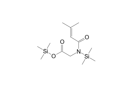 Glycine, N-(3-methyl-1-oxo-2-butenyl)-N-(trimethylsilyl)-, trimethylsilyl ester