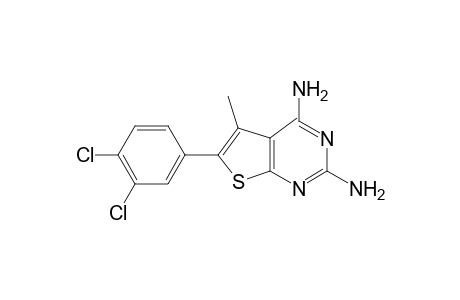 2,4-diamino-6-(3,4-dichlorophenyl)-5-methylthieno[2,3-d]pyrimidine