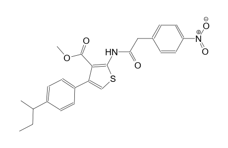 methyl 4-(4-sec-butylphenyl)-2-{[(4-nitrophenyl)acetyl]amino}-3-thiophenecarboxylate