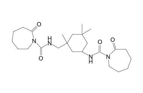 Isophorone diisocyanate-epsilon-caprolactam adduct (the formula is idealized)