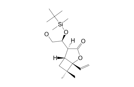 (1S,4R,5S)-4-[(1S)-1-(TERT.-BUTYLDIMETHYLSILYLOXY)-2-HYDROXYETHYL]-7,7-DIMETHYL-1-VINYL-2-OXABICYCLO-[3.2.0]-HEPTAN-3-ONE