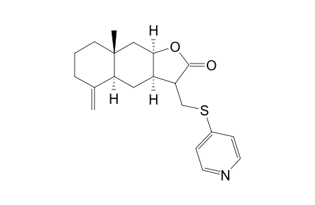 (3aR,4aS,8aR,9aR)-decahydro-8a-methyl-5-methylidene-3-[(pyridin-4-ylsulfanyl)methyl]naphtho[2,3-b]furan-2(3H)-one