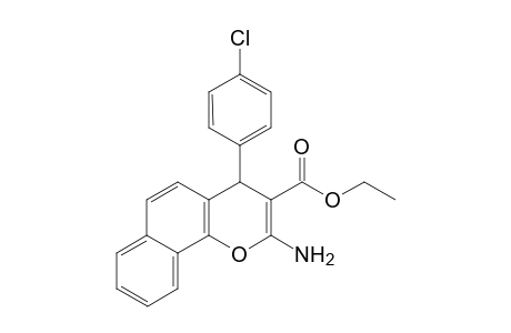 2-AMINO-4-(PARA-CHLOROPHENYL)-3-ETHOXYCARBONYL-4H-NAPHTHO-[1.2-B]-PYRAN